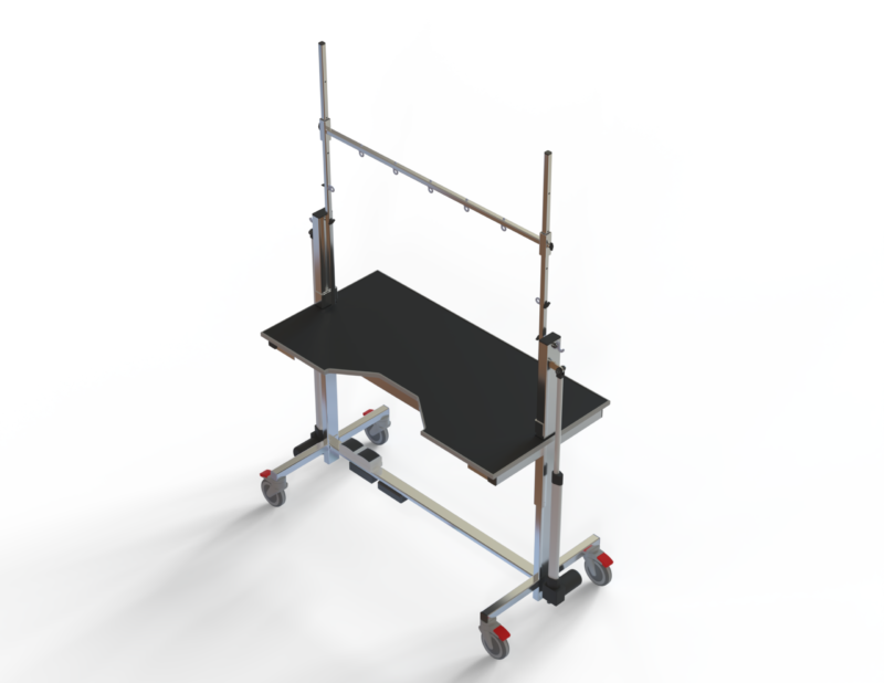 Type 3 Halfbone antraciet HQ grijze rand