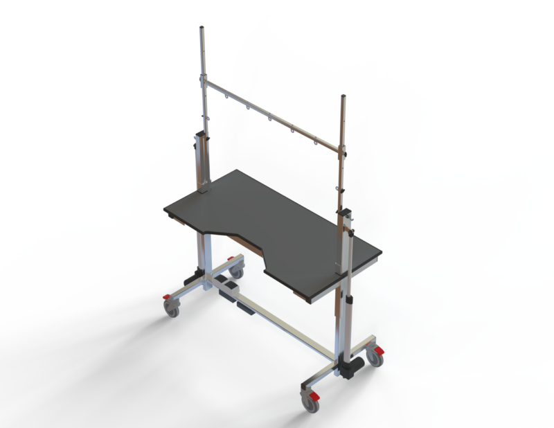 Type 3 Halfbone grijs HQ zwarte rand