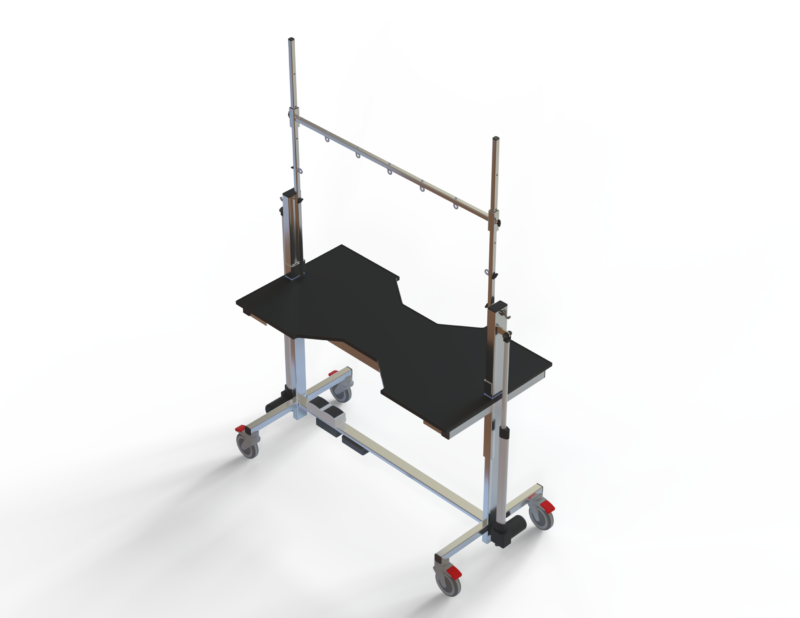 Type 3 bone antraciet HQ zwarte rand