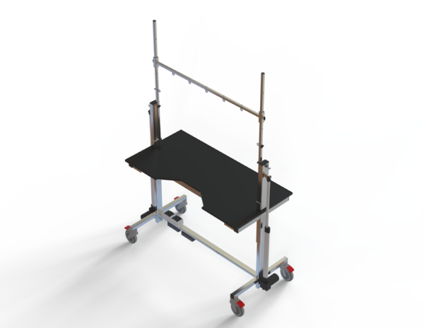 Type 3 halfbone antraciet HQ zwarte rand