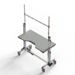 Type 3 halfbone lichtgrijs HQ zwarte rand
